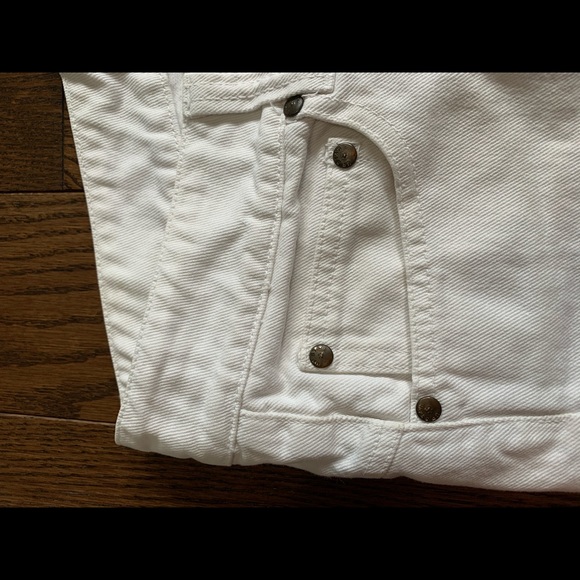 White Denim Shorts - Picture 6 of 7